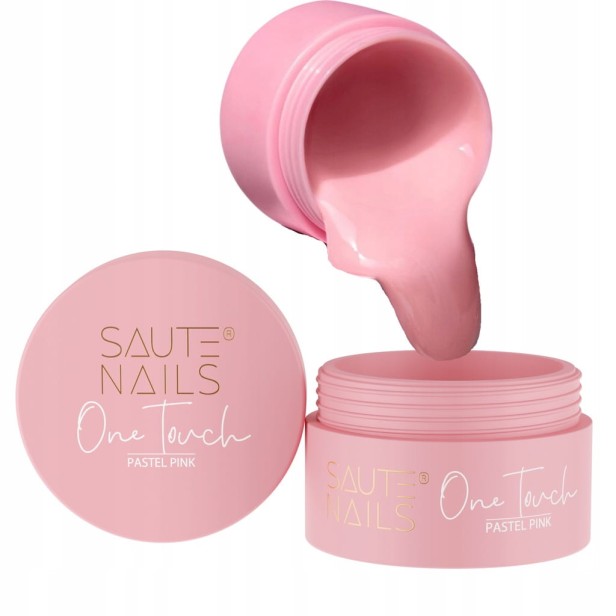 Saute Nails Żel Budujący do paznokci podkładkowy One Touch PASTEL PINK 30g