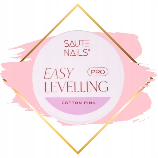 Saute Nails Różowy Żel Budujący Easy Levelling Pro COTTON PINK30g