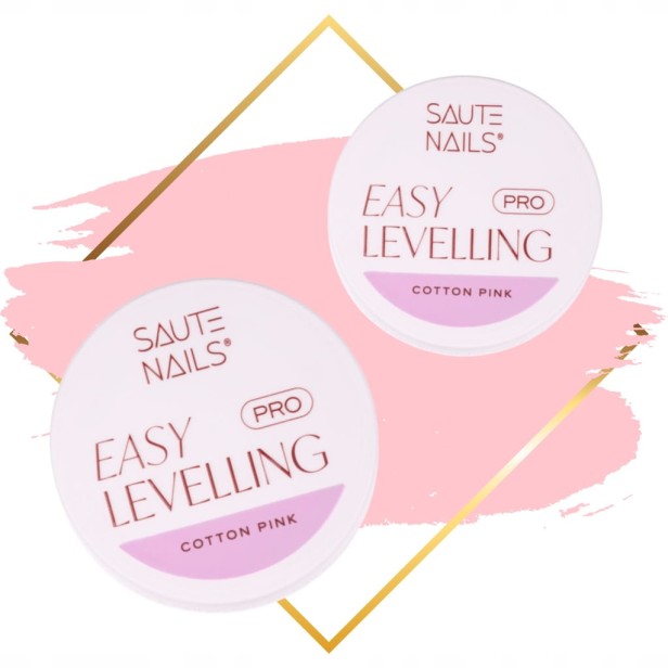 Saute Nails Różowy Żel Budujący Easy Levelling Pro COTTON PINK30g