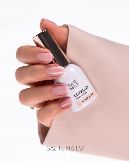 Saute Nails Żel w butelce BiB Level Up BEIGE AURA 8ml