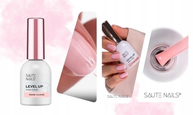 Saute Nails Żel w butelce BiB Level Up ROSE CLOUD 8ml