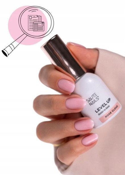 Saute Nails Żel w butelce BiB Level Up ROSE CLOUD 8ml