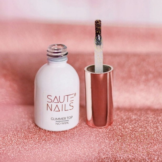 Saute Nails Top hybrydowy Top No Wipe GLIMMER 8ml