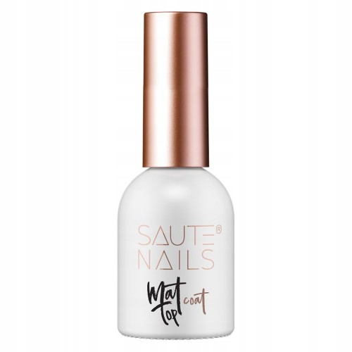 Saute Nails Matowy Top Hybrydowy Top Coat No Wipe MATT 8ml