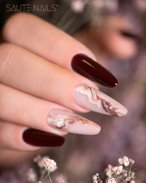 Saute Nails Matowy Top Hybrydowy Top Coat No Wipe MATT 8ml