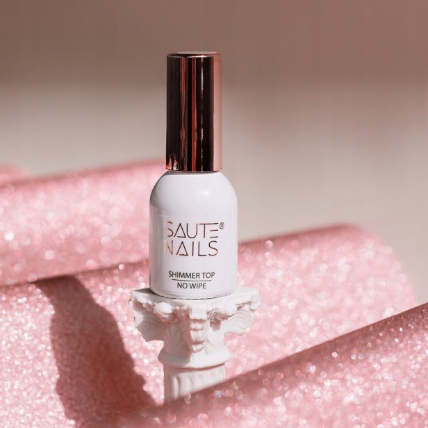 Saute Nails Top hybrydowy do paznokci SHIMMER TOP No Wipe 8ml