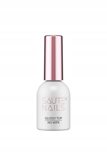 Saute Nails Top Hybrydowy GLOSSY Top No Wipe 8ml
