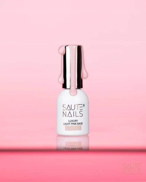 Saute Nails Baza Hybrydowa Do Paznokci LUXURY LIGHT PINK BASE 8ml