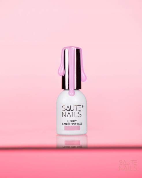 Saute Nails Baza Hybrydowa Do Paznokci LUXURY CANDY PINK BASE 8ml