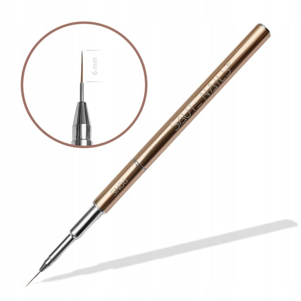Saute Nails Precyzyjny Pędzelek do zdobień SN06 6mm