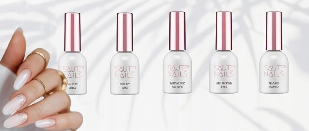Saute Nails Lakier hybrydowy czarny S101 ROMEO 8ml