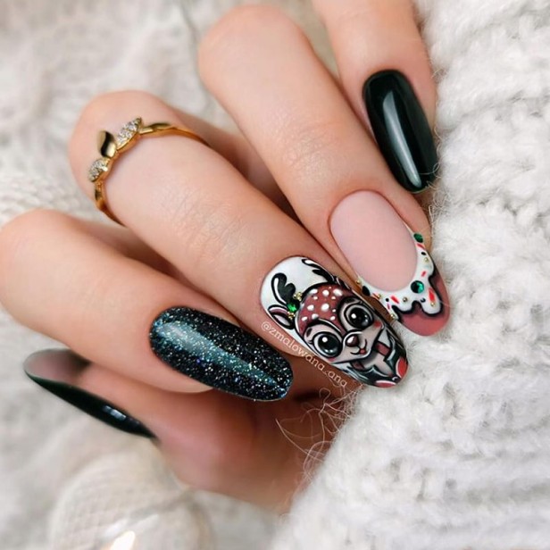 Saute Nails Lakier hybrydowy czarny S101 ROMEO 8ml