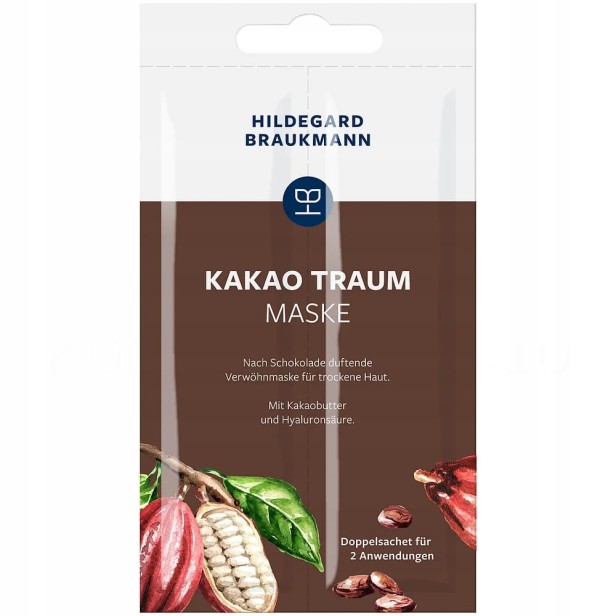 Odżywcza maska do twarzy Kakao Traum Maske 2x7ml Hildegard Braukmann