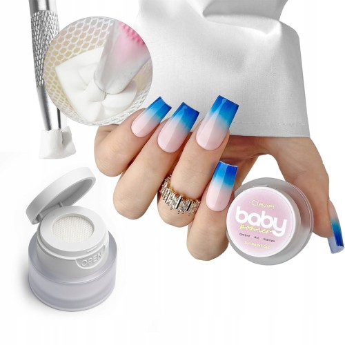 Clavier Żel 3w1 do Zdobień Baby Boomer Artistic Gel Ombre Paint C06 DESIRE
