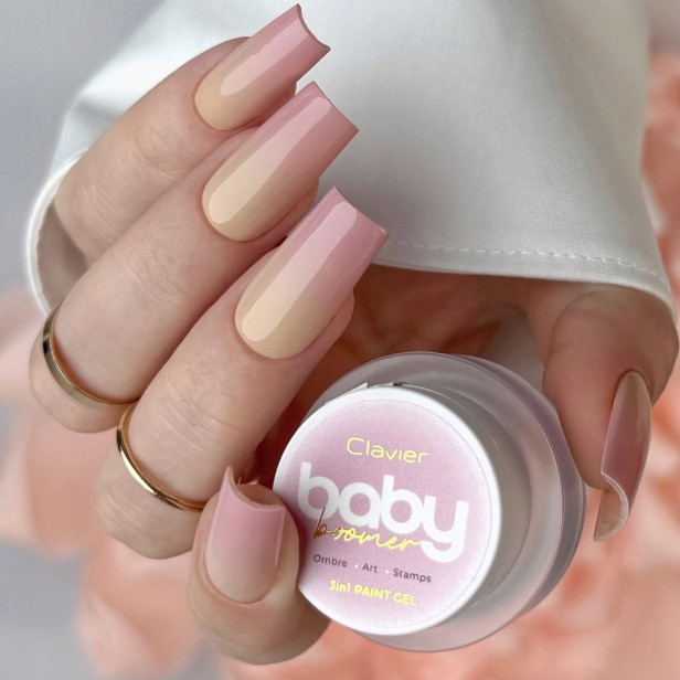 Clavier Żel 3w1 do Zdobień Baby Boomer Artistic Gel Ombre Paint B03 BRULEE