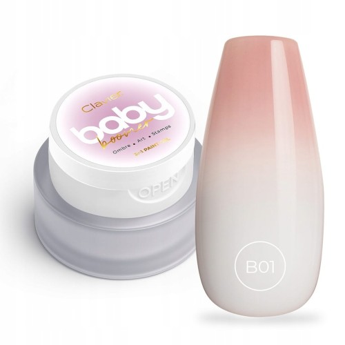 Clavier Żel 3w1 do Zdobień Baby Boomer Artistic Gel Ombre Paint B01 BLOOM
