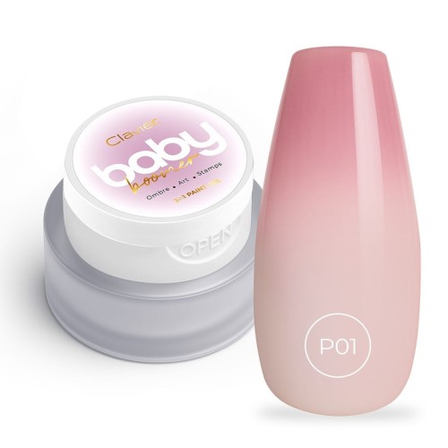 Clavier Żel 3w1 do Zdobień Baby Boomer Artistic Gel Ombre P01 REOSELLE