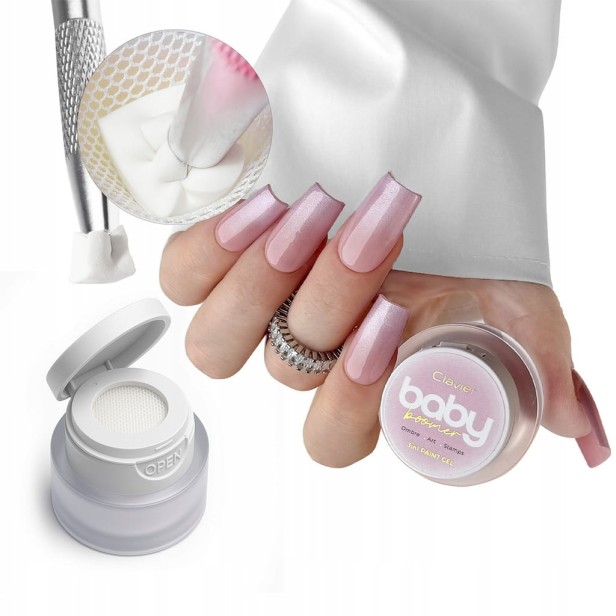 Clavier Żel 3w1 do Zdobień Baby Boomer Artistic Gel Ombre Paint U02 PINKARA