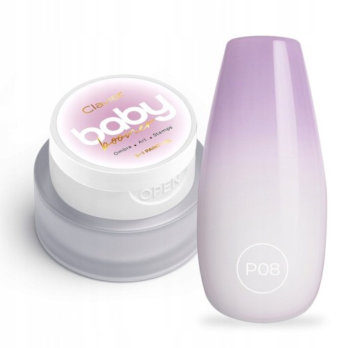 Clavier 3w1 do Zdobień Baby Boomer Artistic Gel Ombre Paint P08 LAVENDELLE
