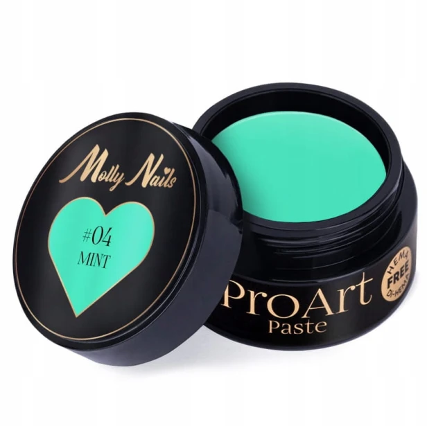 Molly Nails Pro Art nr pasta do zdobień zielona #04 MINT 5g