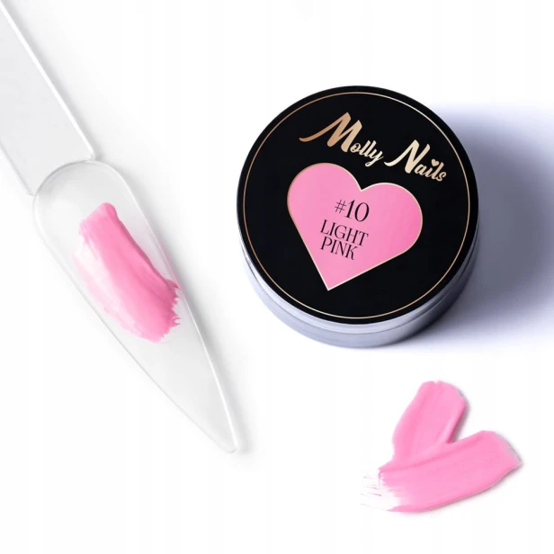 Molly Nails Pro Art pasta do zdobień różowa #10 LIGHT PINK 5g
