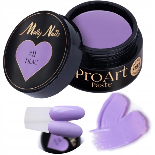 Molly Nails Pro Art pasta do zdobień fioletowa #11 LILAC 5g