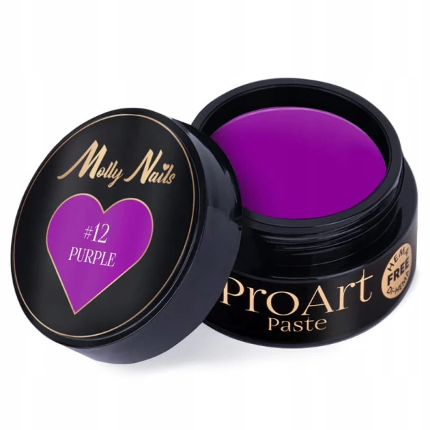 Molly Nails Pro Art pasta do zdobień fioletowa #12 PURPLE 5g