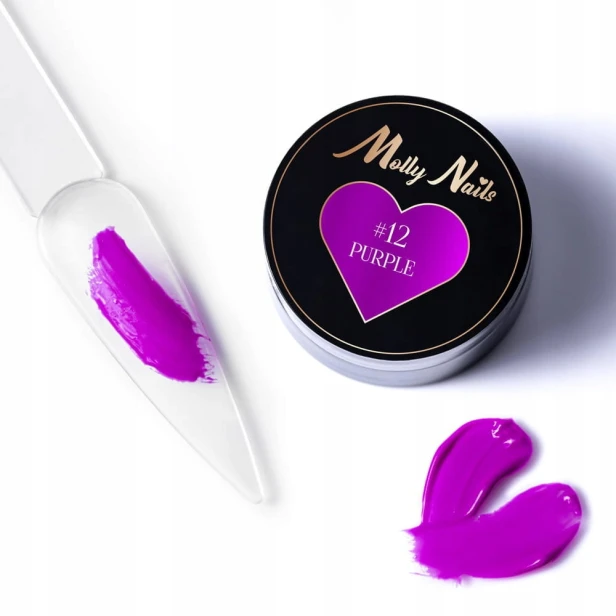 Molly Nails Pro Art pasta do zdobień fioletowa #12 PURPLE 5g