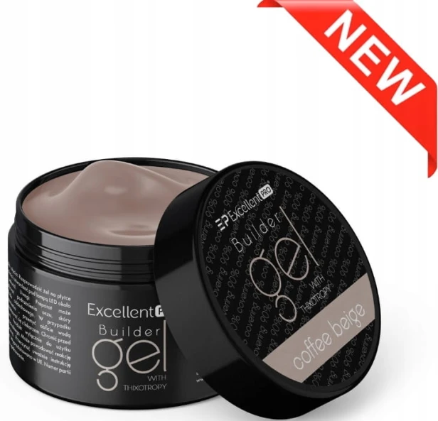 Excellent PRO THIXO Żel budujący LED/UV Mleczny beż COFFEE BEIGE 50g