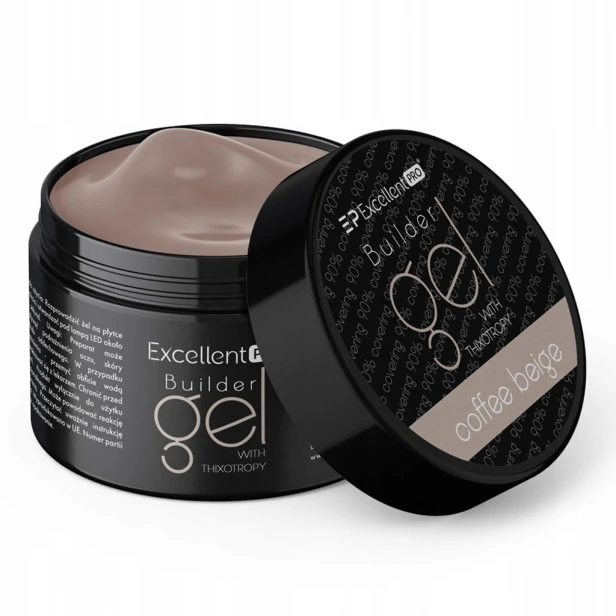 Excellent PRO THIXO Żel budujący LED/UV Mleczny beż COFFEE BEIGE 50g