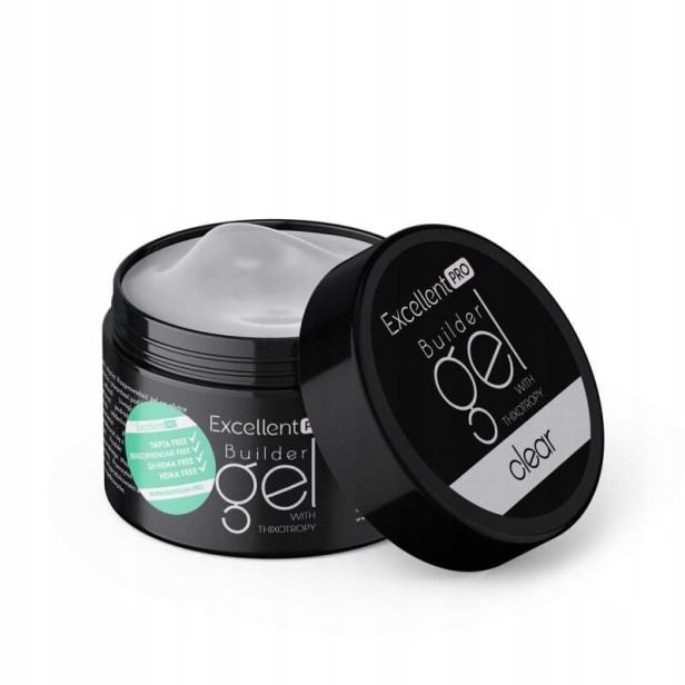 Excellent PRO Żel budujący Builder Gel With Thixotropy CLEAR 50g
