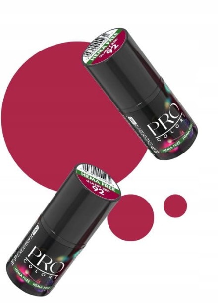 Excellent PRO Colors HemaFree 092 Glassy Red 7g czerwony TPO Free