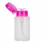 Allepaznokcie Dozownik z pompką na płyny - Cleaner, Aceton - różowy 150ml