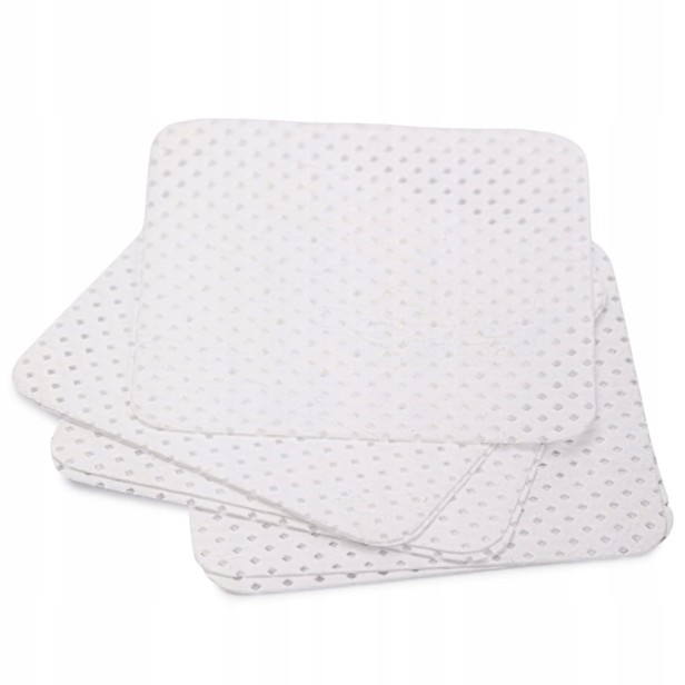 Molly Nails Waciki bezpyłowe perforowane do paznokci białe 5x5cm 200szt