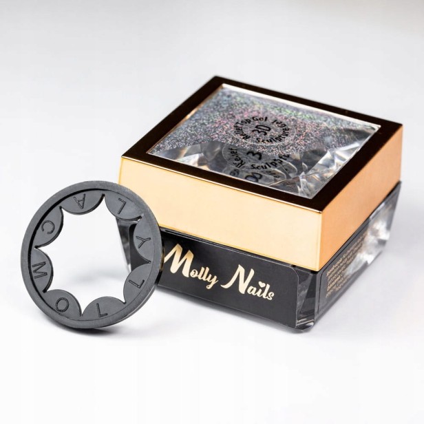 Molly Nails Top do Zdobień Efekt 3D Relief Top Gel Sculpture+Safety Ring 5g