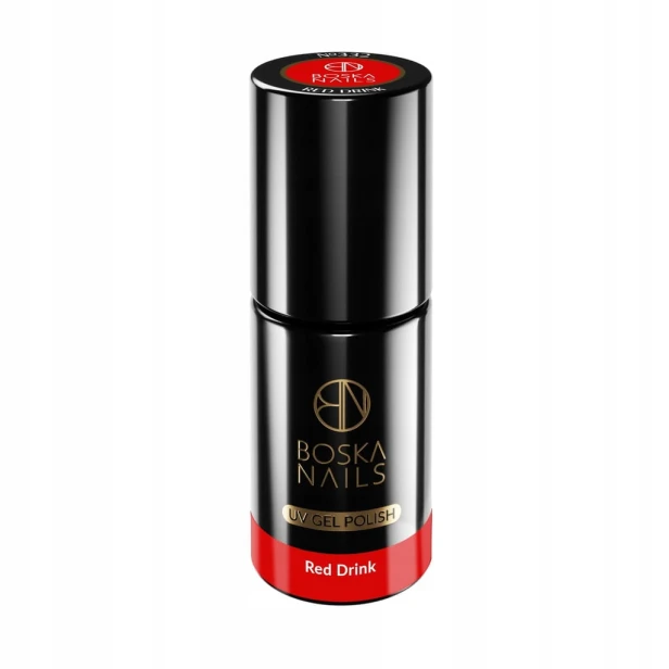Boska Nails Lakier Hybrydowy do paznokci 332 Red Drink Divine czerwony 6ml
