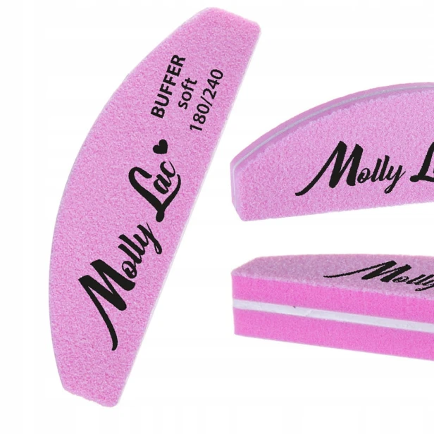 Molly Lac Polerka Dwustronna Buffer Mini Półksiężyc łódka SOFT 180/240
