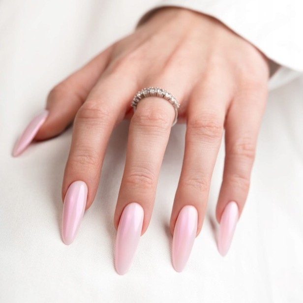 Makear SFX Pyłek w Płynie do paznokci perłowa opalizująca HAILEY PINK BH02