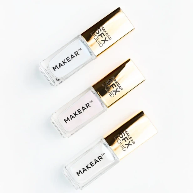 Makear SFX Pyłek w Płynie do paznokci perłowa opalizująca HAILEY PINK BH02