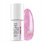 Yoshi Lakier Hybrydowy Candy Shop 721 CHERRY POP Róż z Drobinami Brokat 6ml