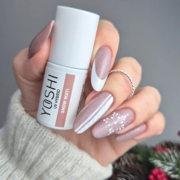 Yoshi Lakier Hybrydowy UV LED Santa, I Can Explain! 251 SNOW WAY 6ml