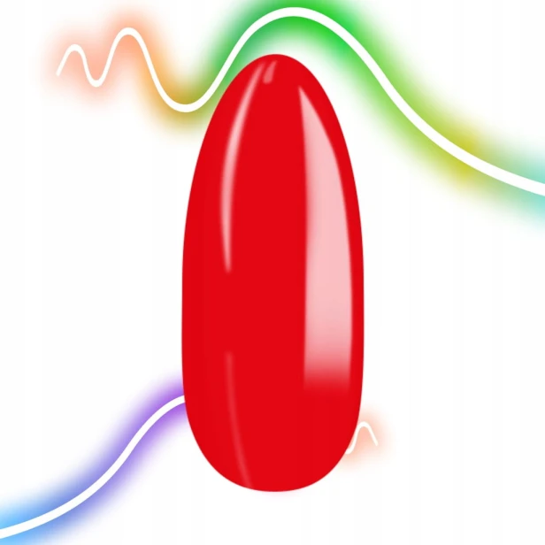 Yoshi Lakier Hybrydowy UV/LED Hybrid 233 Kickburn NEON Czerwony Red 6ml