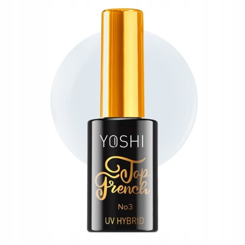 Yoshi Top French No3 Top hybrydowy UV LED Półtransparentny Mleczny 10ml