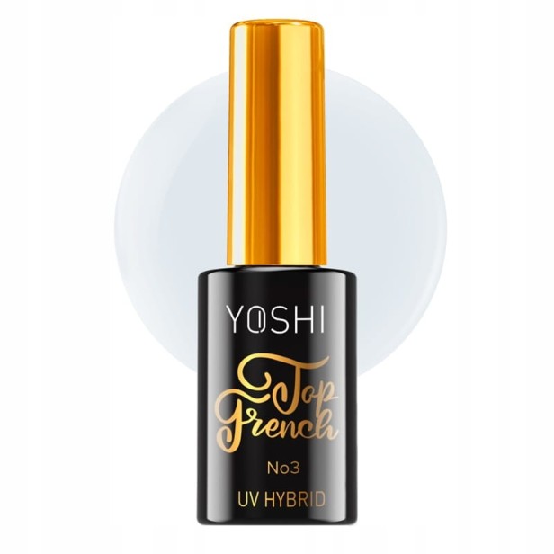 Yoshi Top French No3 Top hybrydowy UV LED Półtransparentny Mleczny 10ml