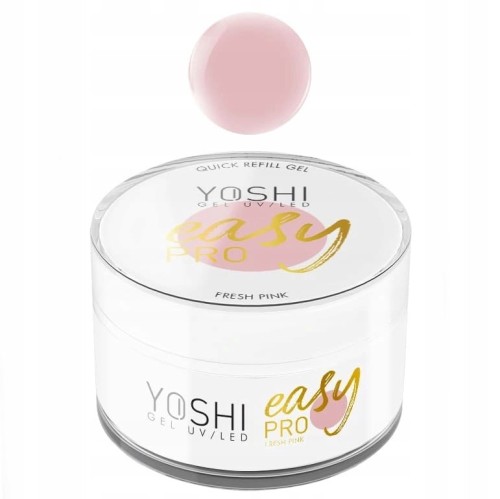 YOSHI Żel Budujący do paznokci Easy PRO Quick Refill Gel FRESH PINK 15ml