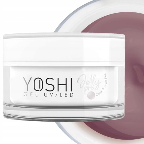Yoshi Żel Budujący do paznokci Jelly PRO Gel UV LED Cover Powder Pink 15ml