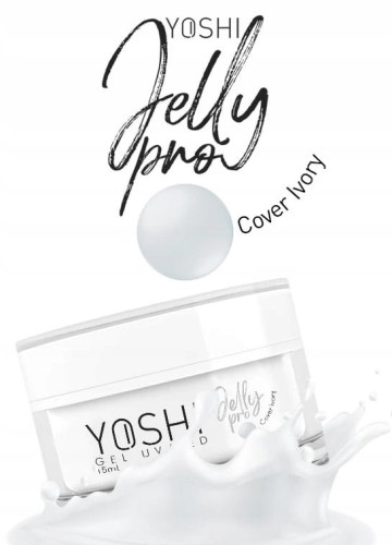 YOSHI Żel Budujący do paznokci Jelly PRO Gel UV LED COVER IVORY 15ml