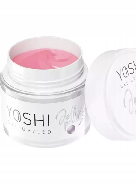 Yoshi Żel Budujący do paznokci Jelly PRO Gel UV LED Milky Pinky 15 ml
