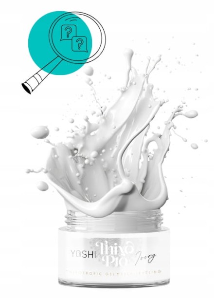 YOSHI Żel Budujący Samopoziomujący Thixo Easy PRO Gel UV LED IVORY 50ml