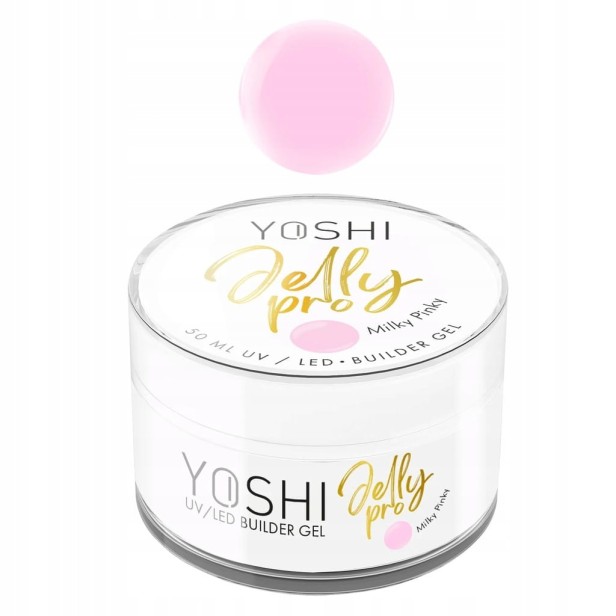 Yoshi Żel budujący galaretka Jelly PRO Gel UV LED Milky Pink 50ml